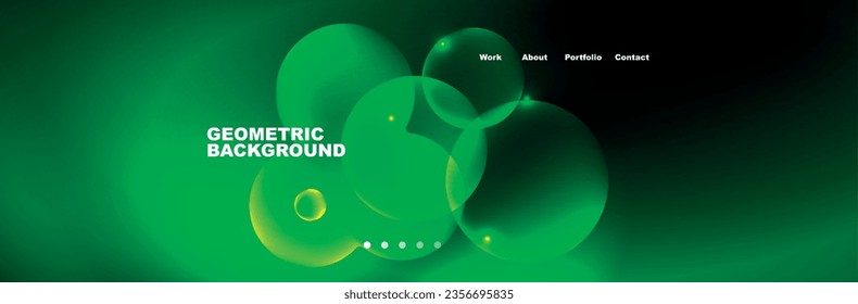 Círculos de neón brillante y burbujas, fondo abstracto oscuro con luz de neón mágica borrosa, diseño de papel tapiz