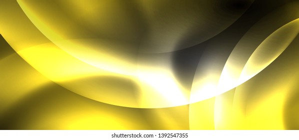 Shiny neon color light with circles abstract background, vector design