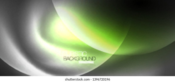 Shiny neon color light with circles abstract background, vector design