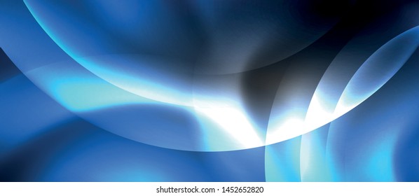 Shiny neon color light with circles abstract background, vector design