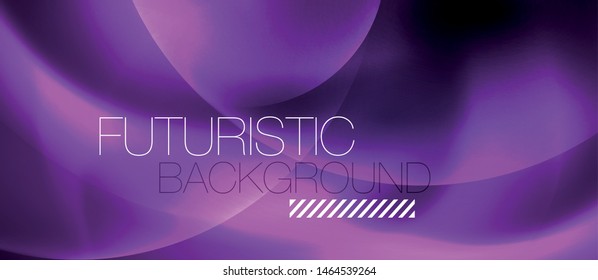Shiny neon color light with circles abstract background, vector design