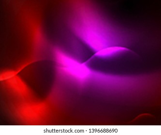 Shiny neon geometric waves template, vector