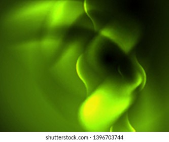 Shiny neon geometric waves template, vector