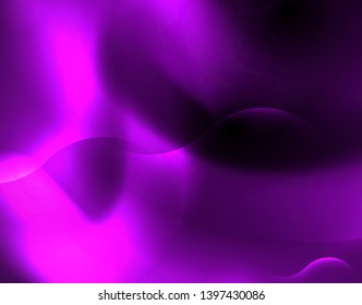 Shiny neon geometric waves template, vector