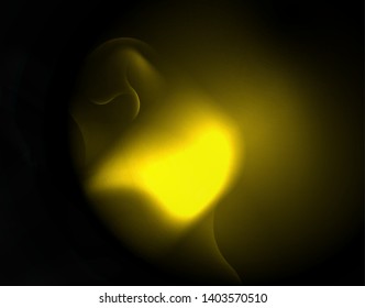 Shiny neon geometric waves template, vector