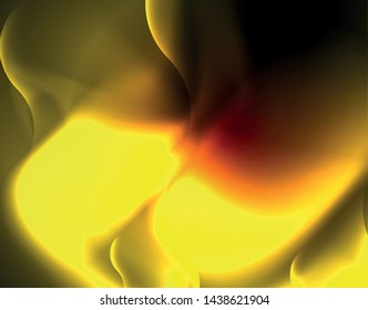Shiny neon geometric waves template, vector