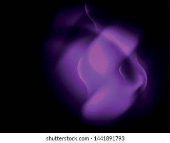 Shiny neon geometric waves template, vector