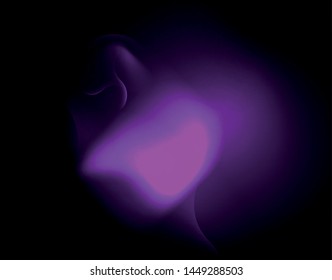 Shiny neon geometric waves template, vector