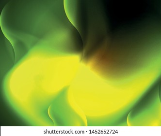 Leuchtende neonische Geometrische Wellenvorlage, Vektorgrafik