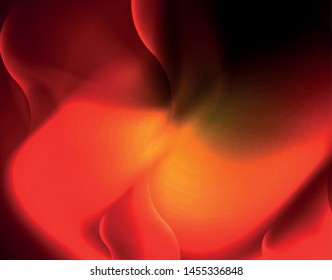 Shiny neon geometric waves template, vector