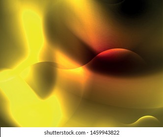 Shiny neon geometric waves template, vector