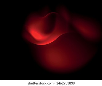 Shiny neon geometric waves template, vector