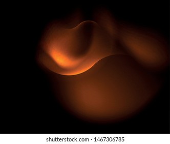 Leuchtende neonische Geometrische Wellenvorlage, Vektorgrafik
