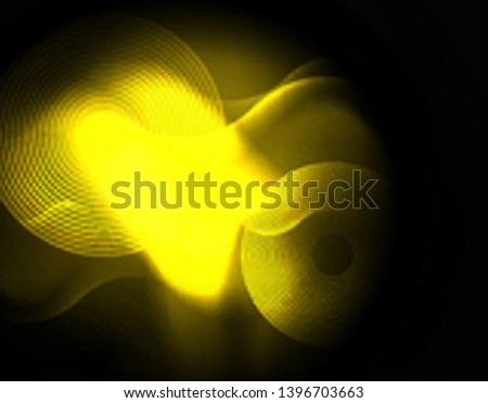 Similar – Yellow lemon on the air Black background