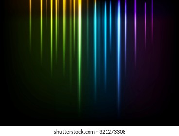 Shiny neon iridescent light background. Vector design