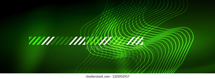Shiny neon lights background, techno design, modern wallpaper for your project, vector illustration