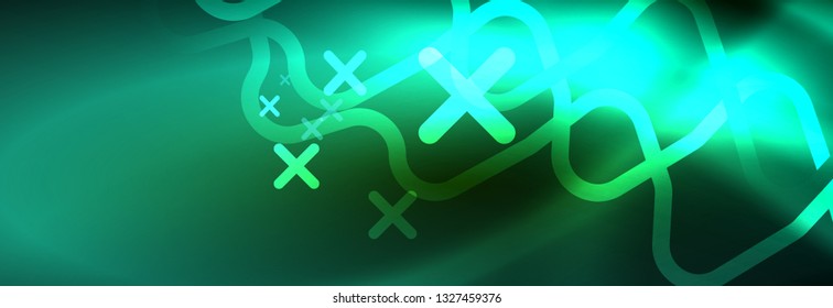 Shiny-Neonbeleuchtung Hintergrund, Techno-Design, moderne Bildschirmhintergründe, Vektorgrafik