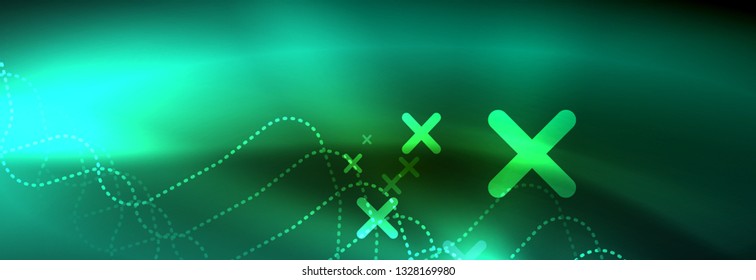 Shiny neon lights background, techno design, modern wallpaper for your project, vector illustration