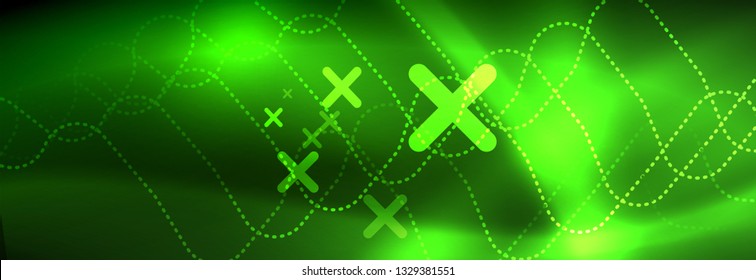 Shiny neon lights background, techno design, modern wallpaper for your project, vector illustration