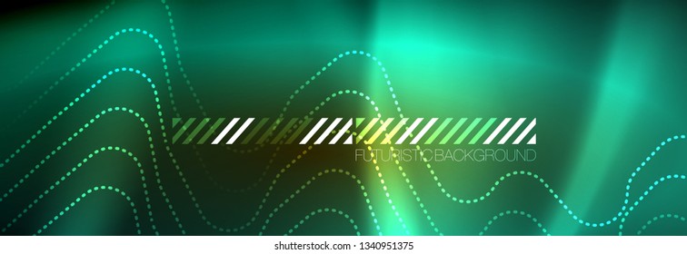 Shiny neon lights background, techno design, modern wallpaper for your project, vector illustration