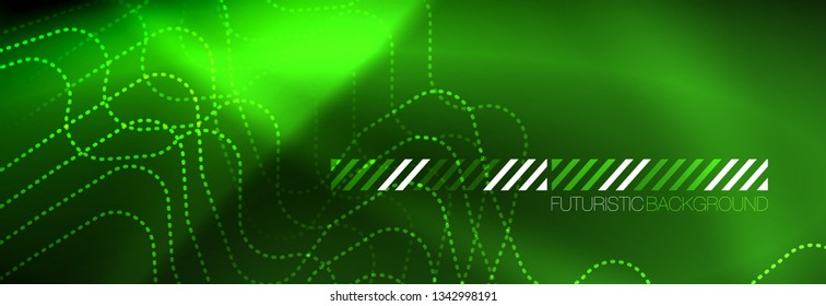 Shiny neon lights background, techno design, modern wallpaper for your project, vector illustration