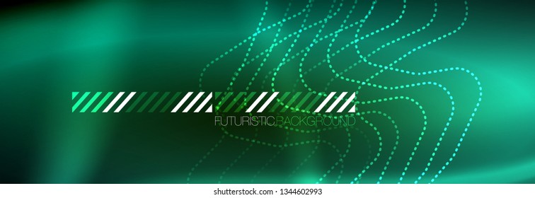 Shiny neon lights background, techno design, modern wallpaper for your project, vector illustration