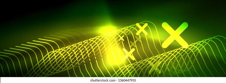 Shiny-Neonbeleuchtung Hintergrund, Techno-Design, moderne Bildschirmhintergründe, Vektorgrafik