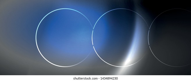 Shiny neon lights, dark abstract background with blurred magic neon light curved lines. Vector