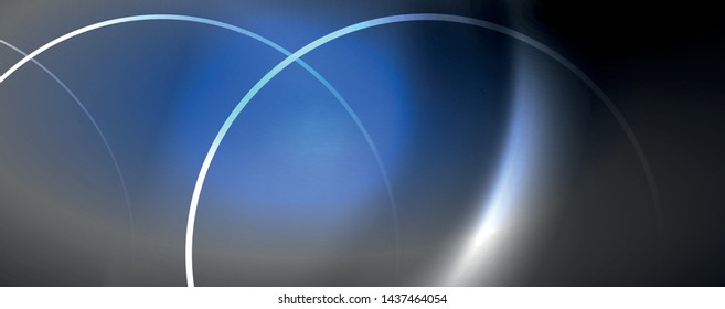 Shiny neon lights, dark abstract background with blurred magic neon light curved lines. Vector