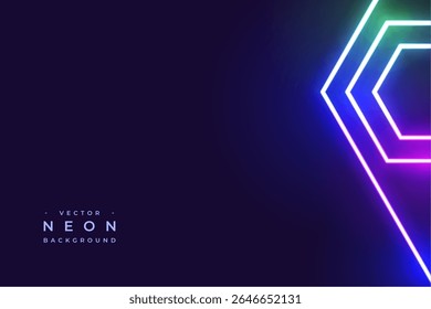 shiny neon linear background in abstract style vector