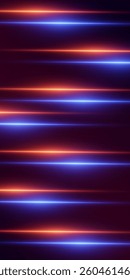 Shiny neon lines. Light laser beams.