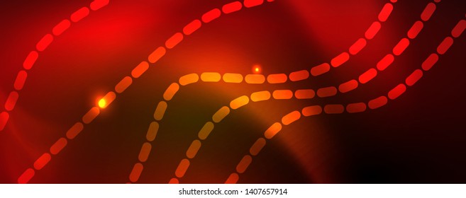 Líneas de neón brillantes telno fondo futurista mágico, concepto de luz de espacio mágico, diseño de fondo abstracto de fondo de fondo de fondo, ilustración vectorial