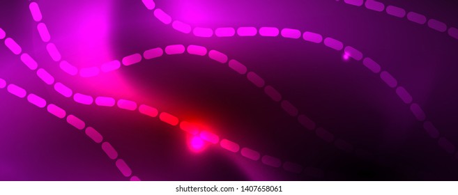 Líneas de neón brillantes telno fondo futurista mágico, concepto de luz de espacio mágico, diseño de fondo abstracto de fondo de fondo de fondo, ilustración vectorial