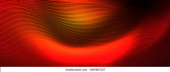 Shiny neon lines techno magic futuristic background, magic energy space light concept, abstract background wallpaper design, vector illustration