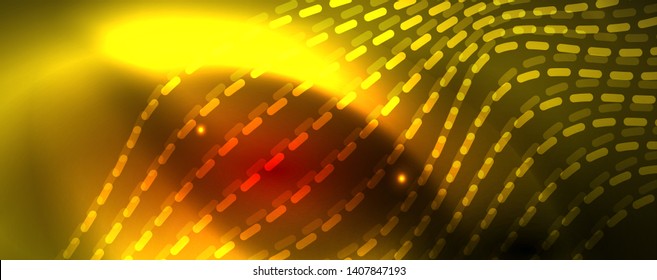 Shiny neon lines techno magic futuristic background, magic energy space light concept, abstract background wallpaper design, vector illustration
