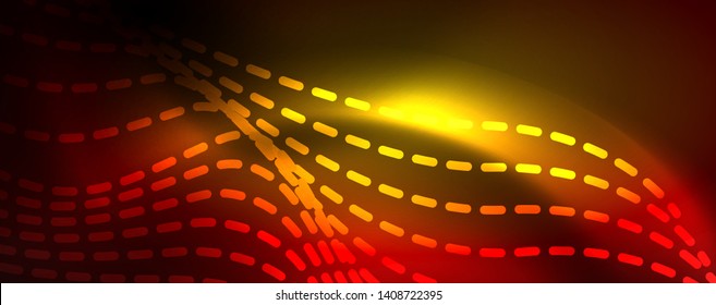 Líneas de neón brillantes telno fondo futurista mágico, concepto de luz de espacio mágico, diseño de fondo abstracto de fondo de fondo de fondo, ilustración vectorial