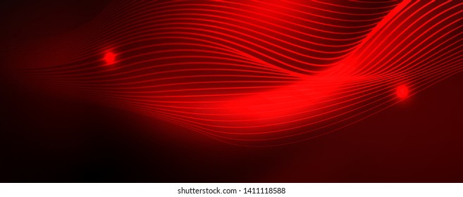 Schlaue Neonlinien Techno magischer futuristischer Hintergrund, magisches Energieraum-Lichtkonzept, abstrakter Hintergrund, Tapete-Design, Vektorgrafik