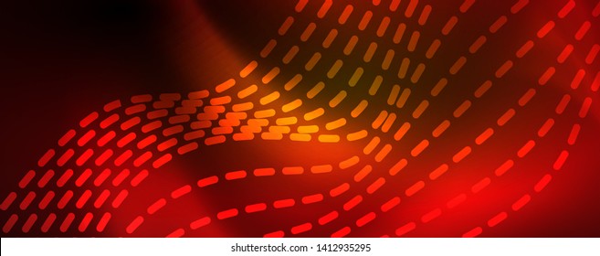 Brilhante neon linhas tecno mágico fundo futurista, energia mágica espaço luz conceito, fundo abstrato papel de parede design, ilustração vetorial