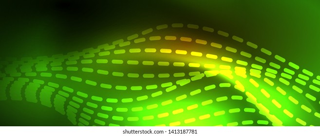 Shiny neon lines techno magic futuristic background, magic energy space light concept, abstract background wallpaper design, vector illustration