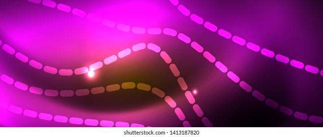 Líneas de neón brillantes telno fondo futurista mágico, concepto de luz de espacio mágico, diseño de fondo abstracto de fondo de fondo de fondo, ilustración vectorial