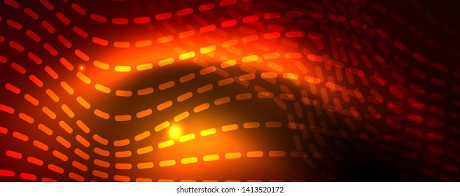 Schlaue Neonlinien Techno magischer futuristischer Hintergrund, magisches Energieraum-Lichtkonzept, abstrakter Hintergrund, Tapete-Design, Vektorgrafik