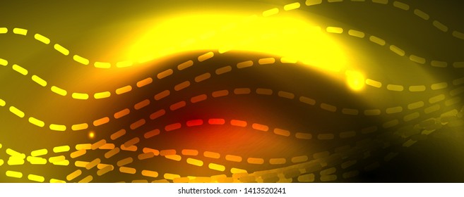 Shiny neon lines techno magic futuristic background, magic energy space light concept, abstract background wallpaper design, vector illustration