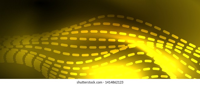 Shiny neon lines techno magic futuristic background, magic energy space light concept, abstract background wallpaper design, vector illustration