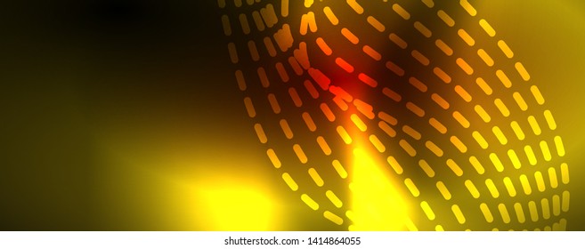 Shiny neon lines techno magic futuristic background, magic energy space light concept, abstract background wallpaper design, vector illustration