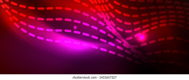 Schlaue Neonlinien Techno magischer futuristischer Hintergrund, magisches Energieraum-Lichtkonzept, abstrakter Hintergrund, Tapete-Design, Vektorgrafik