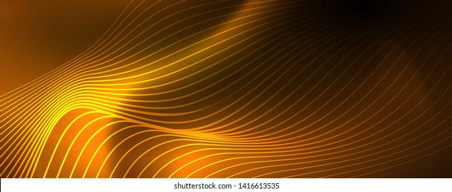 Líneas de neón brillantes telno fondo futurista mágico, concepto de luz de espacio mágico, diseño de fondo abstracto de fondo de fondo de fondo, ilustración vectorial