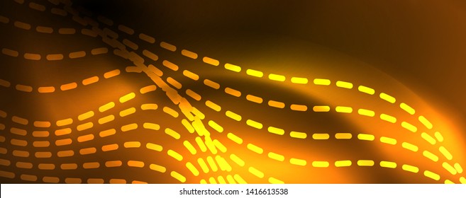 Schlaue Neonlinien Techno magischer futuristischer Hintergrund, magisches Energieraum-Lichtkonzept, abstrakter Hintergrund, Tapete-Design, Vektorgrafik