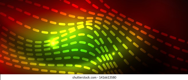 Líneas de neón brillantes telno fondo futurista mágico, concepto de luz de espacio mágico, diseño de fondo abstracto de fondo de fondo de fondo, ilustración vectorial
