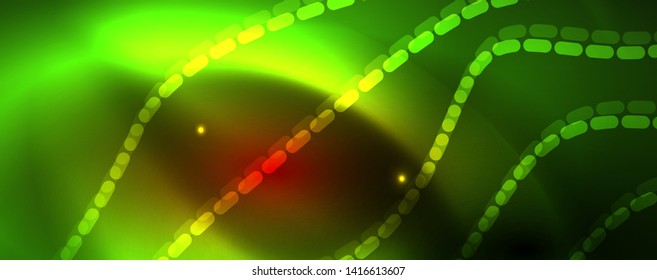 Shiny neon lines techno magic futuristic background, magic energy space light concept, abstract background wallpaper design, vector illustration