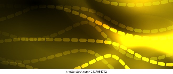 Shiny neon lines techno magic futuristic background, magic energy space light concept, abstract background wallpaper design, vector illustration